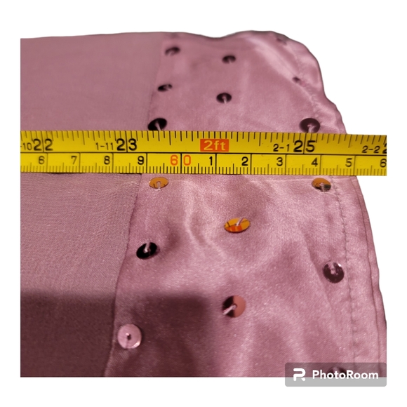 Worthington pleated skirt sz14 in orchid silk satin sequins lined Ballerina - Picture 6 of 11